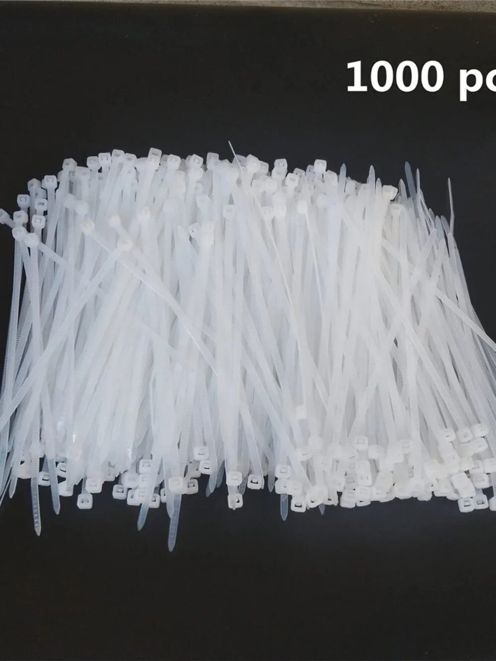 1000 pcs 4 inch Cable Zip Ties Heavy Duty, Premium Plastic Wire Ties with 18 LBS